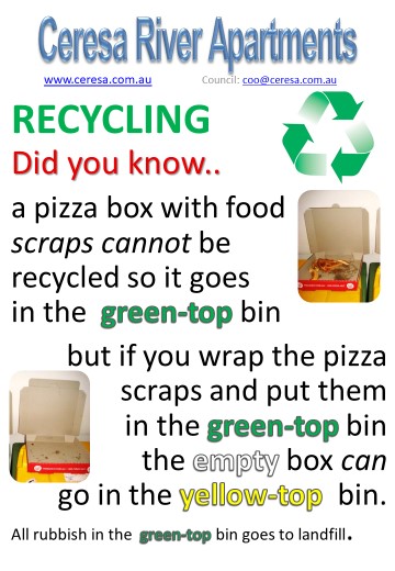 Separate items into rubbish and recycling